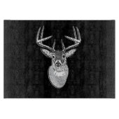 Buck trofee op Black White Tail Deer Snijplank (Voorkant)