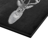 Buck trofee op Black White Tail Deer Snijplank (Hoek)