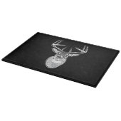 Buck trofee op Black White Tail Deer Snijplank (Hoek)