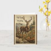 Buck Verjaardag Kaart Voor Pap (Gele Bloem)