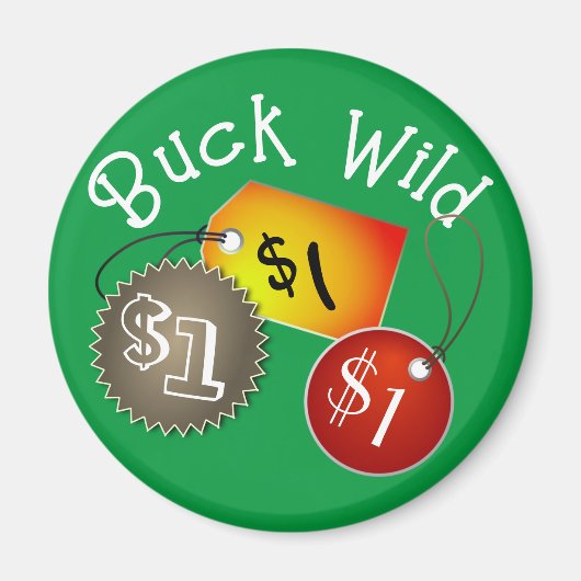 Buck Wild Prijs label Magneet (Voorkant)