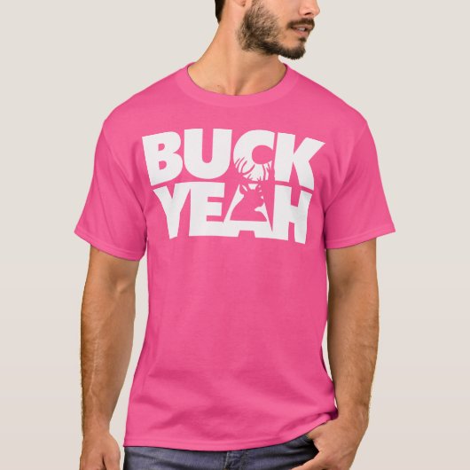 Buck Yeah Funny Deer Hunting Pun T-shirt (Voorkant)