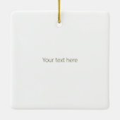 Buck you! Grappig Bruin Paard Custom Keramisch Ornament (Achterkant)