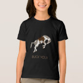 Buck you! Grappig Paint Horse Dark Tri-Blend Shirt (Voorkant)