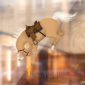 Buck You! Grappig Palomino paard Raamsticker (Vel 2)