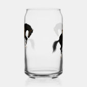 Buck you! Grappig zwart paard Blikvorm Glas (Rechts)