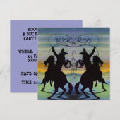 BUCKAROO BIRTHDAY PARTY INVITATION ~ EZ2 CUSTOMIZE KAART (Voorkant / Achterkant)
