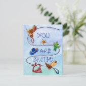 BUCKAROO BIRTHDAY PARTY INVITATION ~ EZ2 CUSTOMIZE KAART (Staand voorkant)