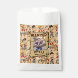 Buckaroo Cowboy Boy's Birthday Foto & Naam Schatti Bedankzakje