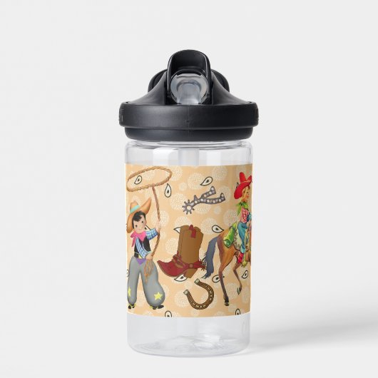 Buckaroo Cowboy toevoegen naam kind Waterfles (Voorkant)