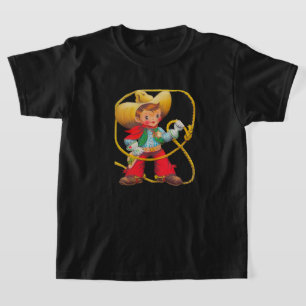 Buckaroo Cowboy Touw Hoed Sporen Badge T-shirt