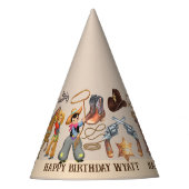 Buckaroo Cowboy Verjaardagsfeestje Jongensnaam Sch Feesthoedjes (Voorkant)