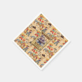 Buckaroo Cowboy Verjaardagsjongen's Foto Naam Scha Servet (Hoek)