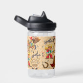 Buckaroo Cowboy Wanted Boy's Name and Description Waterfles (Rechts)