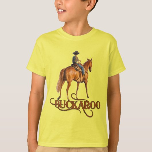 Buckaroo Little Cowboy Kind Western Theme T-shirt (Voorkant)