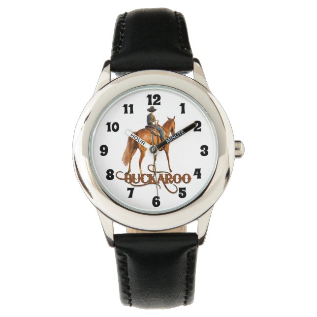 Buckaroo Little Cowboy Western Theme voor jongens Horloge (Voorkant)