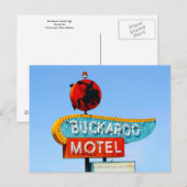 Buckaroo Motel Sign, Tucumcari, N.M. Briefkaart (Voorkant / Achterkant)