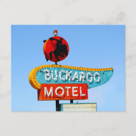 Buckaroo Motel Sign, Tucumcari, N.M. Briefkaart