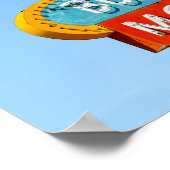 Buckaroo Motel Sign, Tucumcari, New Mexico Poster (Hoek)