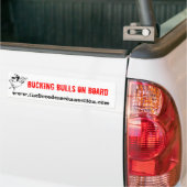 BUCKBULLEN AAN BOORD BUMPERSTICKER (Op Truck)