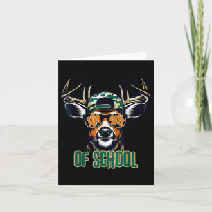 Bucked 100 dagen van School Deer Student Boy Girls Kaart