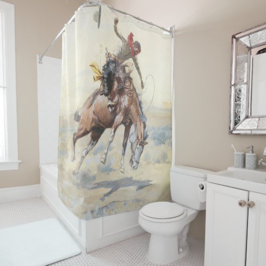 Bucker 1904 van Charles Marion Russell Douchegordijn (In situ)