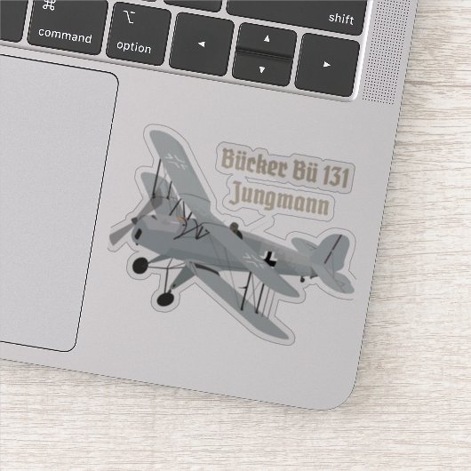 Bücker Bü 131 German WW2 Airplane Sticker (Detail)