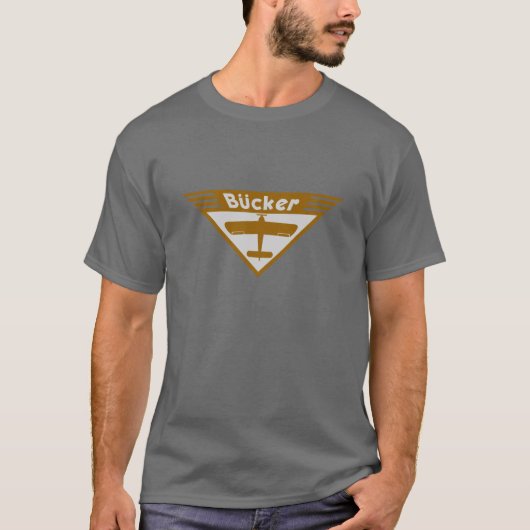 Bucker-Vliegtuig T-shirt (Voorkant)