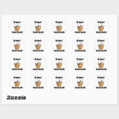 Bucket Cat Ronde Sticker (Vel)