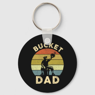 Bucket Dad Softbal Dad Baseball Funny Coach Vader Sleutelhanger