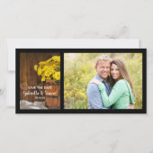 Bucket en Daisies Country Wedding Save the Date (Voorkant)