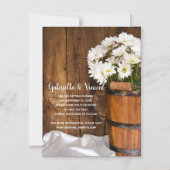 Bucket en Daisies Country Wedding Save the Date Magnetische Uitnodiging (Voorkant)