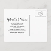 Bucket en Daisies Ranch Wedding Save the Date Aankondigingskaart (Achterkant)