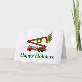 Bucket Firetruck Christmas Kaart