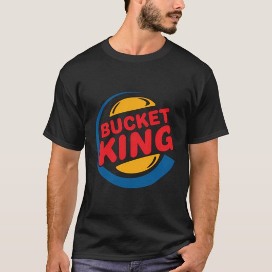 Bucket King Basketbal Speler Hoops Cultuur T-shirt (Voorkant)