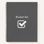 Bucket lijst - notitieboek (Voorkant)