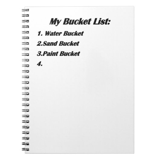 bucket-lijst notitieboek (Voorkant)