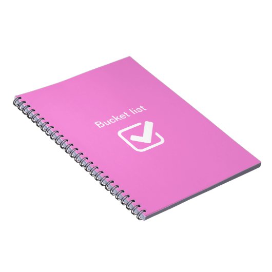 Bucket lijst - notitieboek (Rechterzijde)