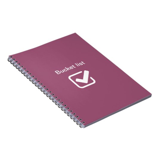 Bucket lijst - notitieboek (Rechterzijde)