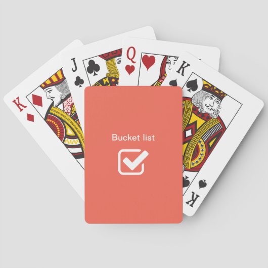 Bucket lijst - pokerkaarten (Achterkant)