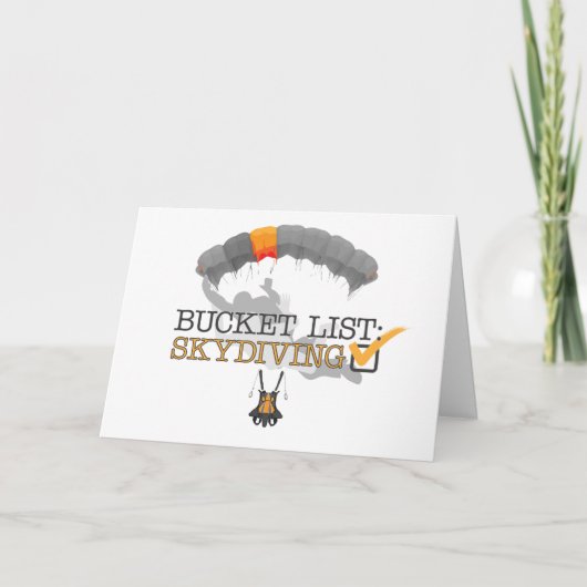 Bucket lijst: Skydiving () Kaart (Voorkant)