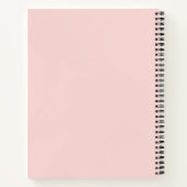 Bucket List Best Friends Blush Pink Personalized Notitieboek (Achterkant)