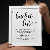 Bucket List bruiloft poster