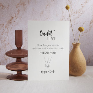 Bucket List Bruiloft Receptie Vrijgezellenfeest te Poster