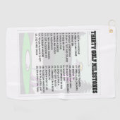 Bucket List Golf Towel Golfhanddoek (Horizontaal)