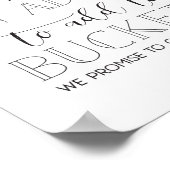 Bucket List Guestbook Poster (Hoek)