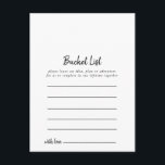 Bucket List-kaarten Briefkaart<br><div class="desc">Deze bucket list kaarten zijn de perfecte activiteit voor een bruiloft receptie of vrijgezellenfeest. Bucket List teken wordt apart verkocht.</div>