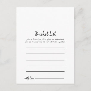 Bucket List-kaarten Briefkaart