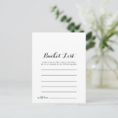 Bucket List-kaarten Briefkaart (Staand voorkant)