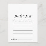 Bucket List-kaarten Briefkaart<br><div class="desc">Deze bucket list kaarten zijn de perfecte activiteit voor een bruiloft receptie of vrijgezellenfeest. Bucket List teken wordt apart verkocht.</div>